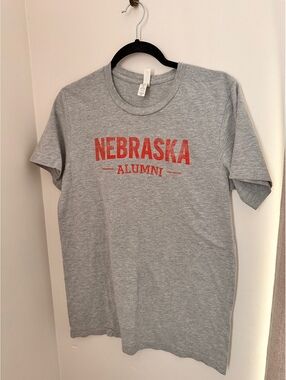 Bella+Canvas Medium Gray Nebraska Alumni T-Shirt